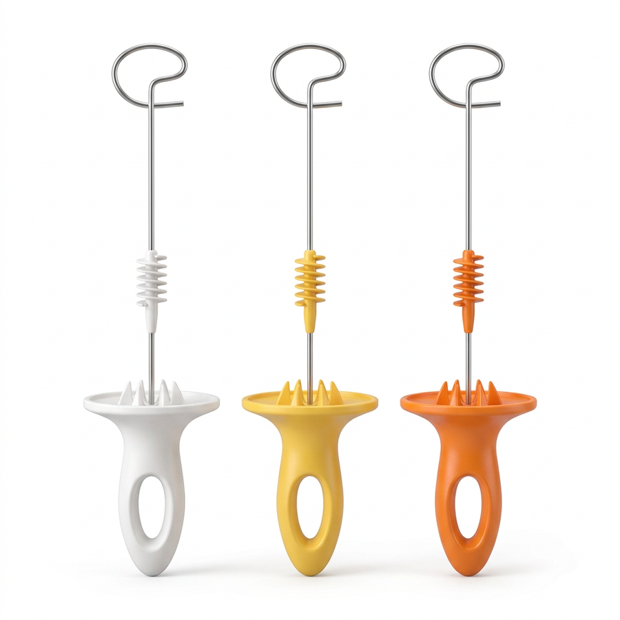 Pique tornado pour pomme de terre en spirale, lot de 3, vue produit sur fond blanc