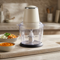 Mini hachoir électrique 750 ml 300 W crème, résultat obtenu