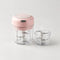 Pink electric mini chopper, 2 bowls