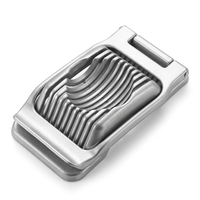 Coupe-œuf en aluminium à fils, vue produit sur fond blanc