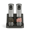 Electric pepper and salt grinder duo with charging base