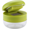 Boxed garlic chopper with grid, green