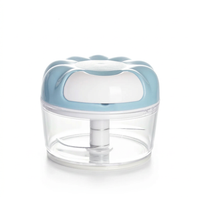 Hachoir à ficelle compact bleu pâle, vue produit sur fond blanc