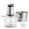 300 W electric mini chopper, stainless steel and glass bowls