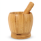 Traditional bamboo mortar and pestle