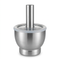 304 stainless steel mortar and pestle, non-slip base