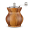 Wooden crank pepper mill, vase shape