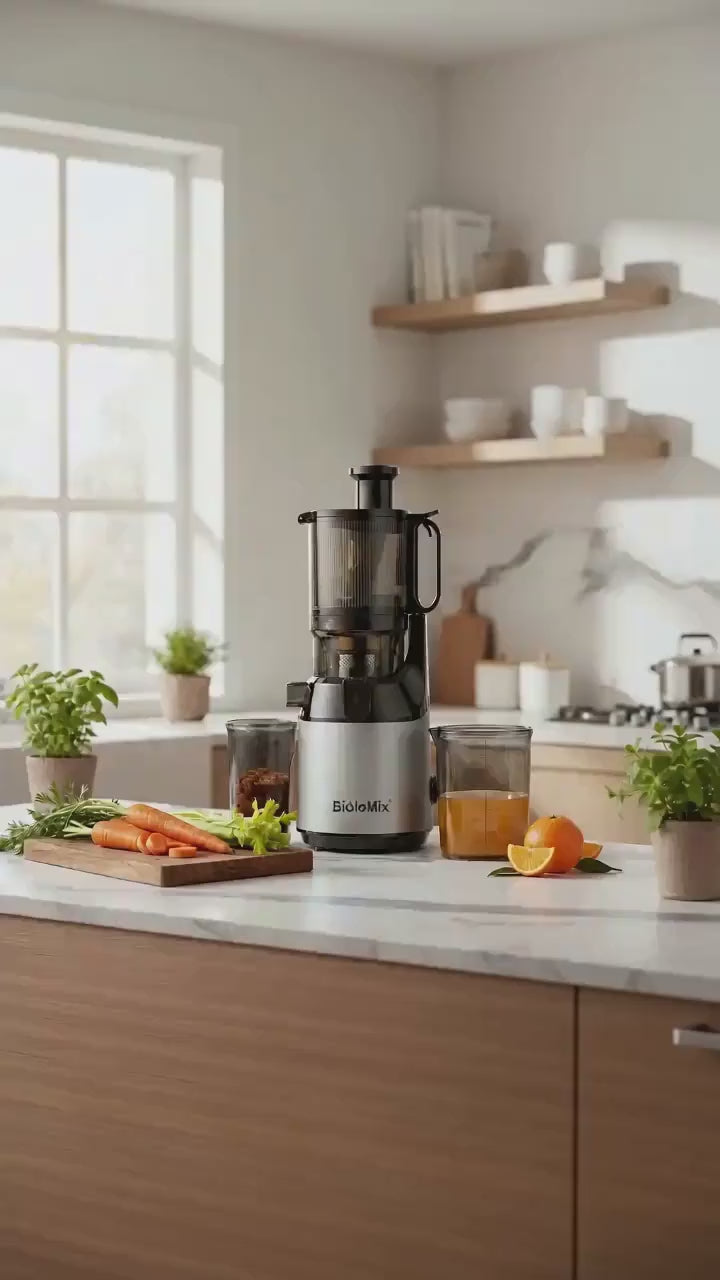 Vidéo de démonstration : Extracteur de jus BioloMix 130 mm