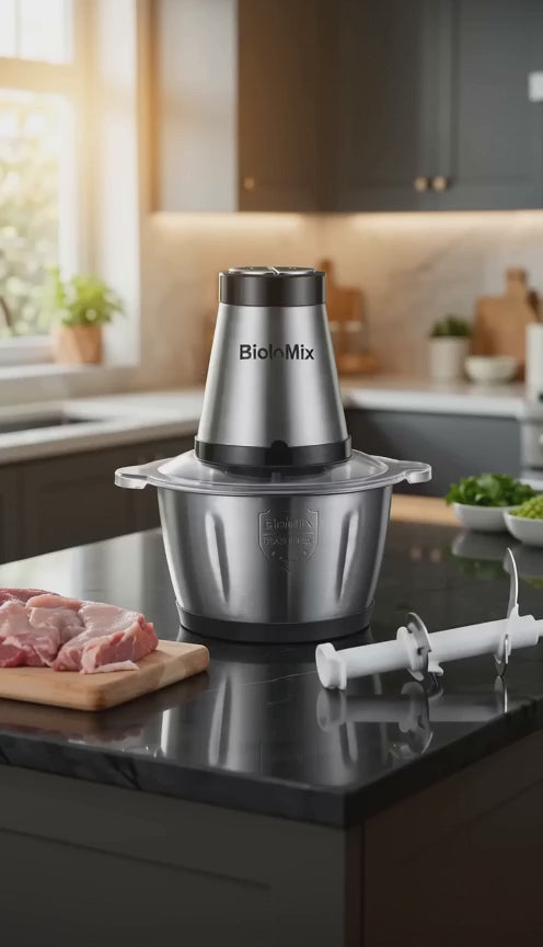 Vidéo de démonstration : Hachoir électrique BioloMix 2 L