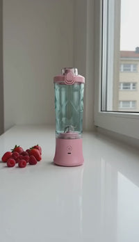 Vidéo de démonstration : Hachoir blender portable 600 ml rose