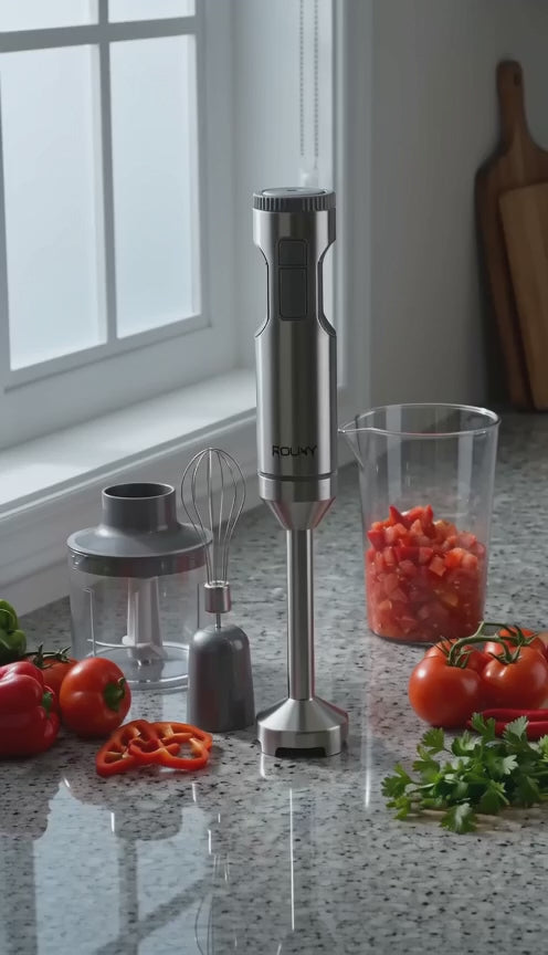 Vidéo de démonstration : Hachoir mixeur 4 en 1 inox 304