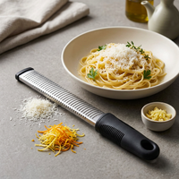 Zesteur long inox pour agrumes, fromage et gingembre, résultat obtenu